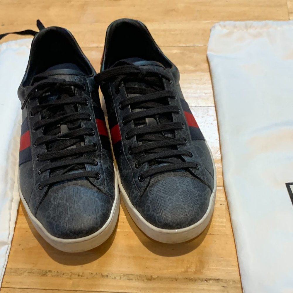 GUCCI Sneakers SIZE 10 | Ace GG Supreme Shoes